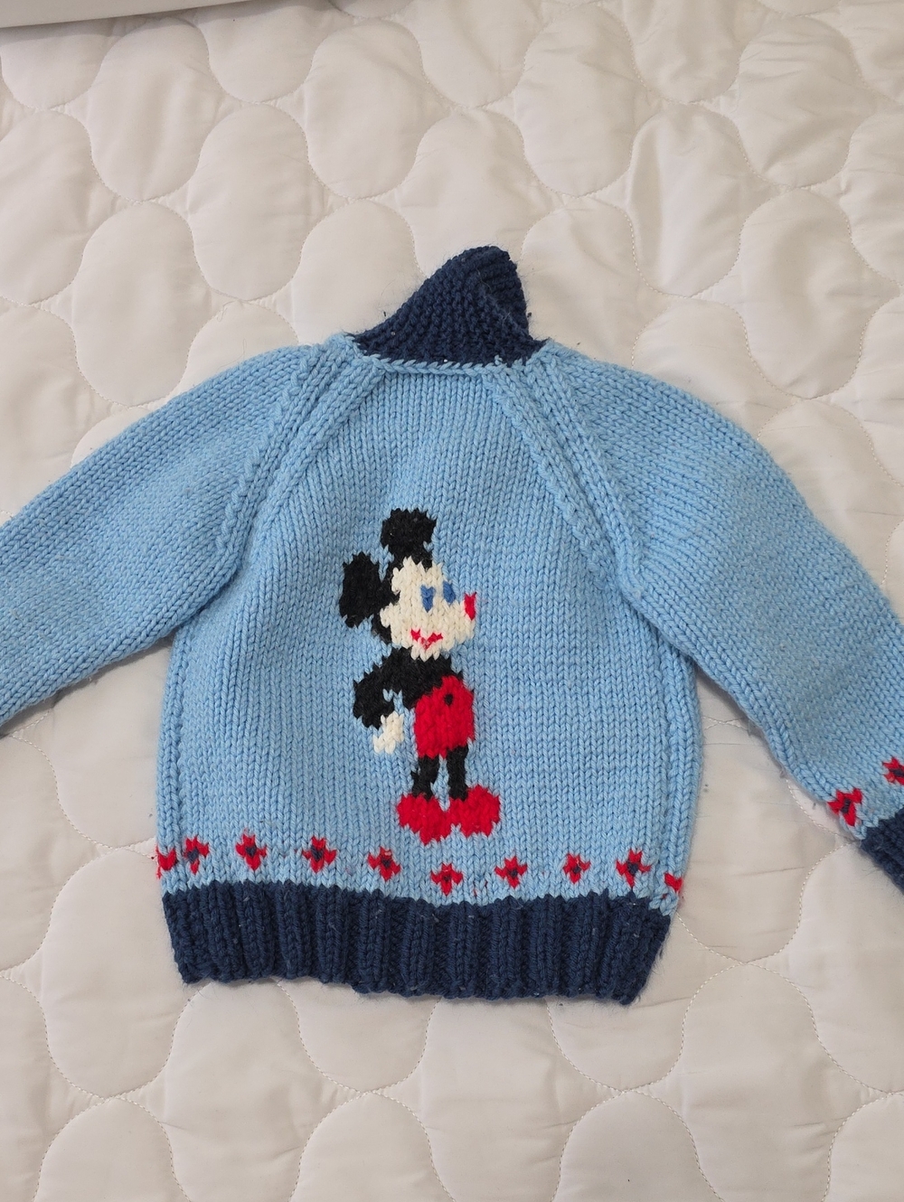 Vintage Mickey Knitted Zip Sweater
